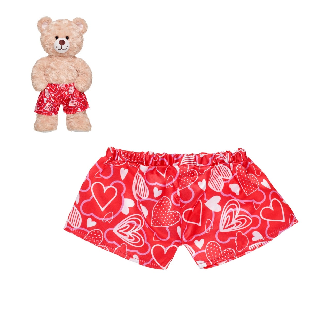 Bóxer Rojo Corazones Valentín 26 Build-a-Bear