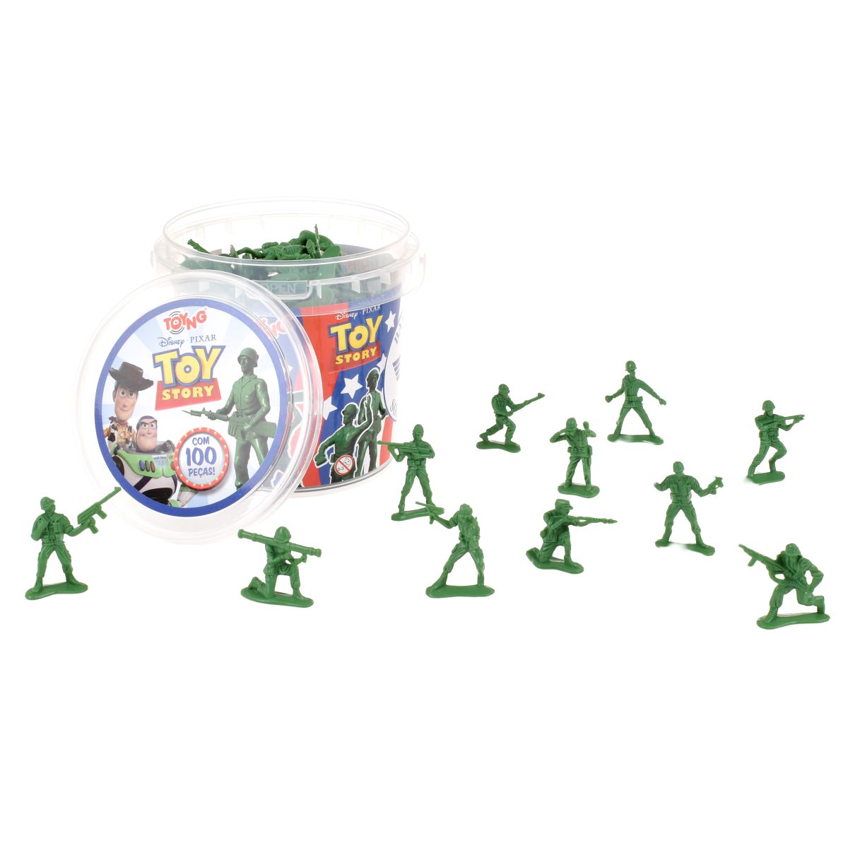 Balde 100 Soldaditos 4 Cm Toy Story