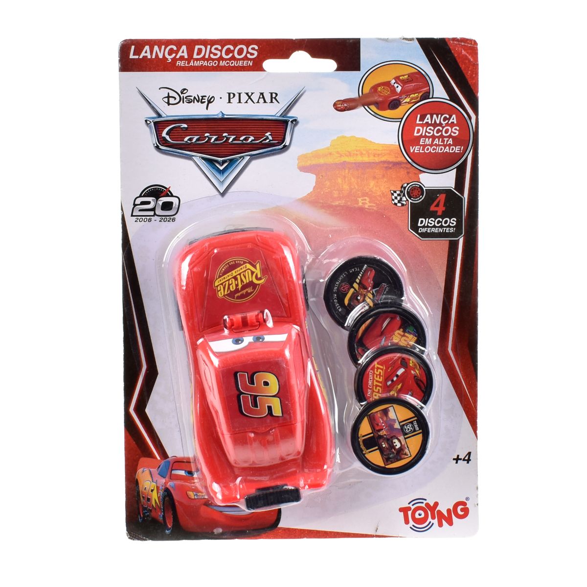 Lanzador De Discos Rayo Mcqueen Cars