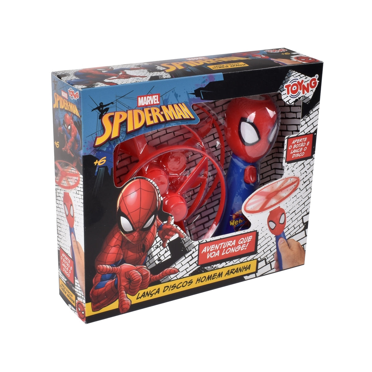 Lanzador Discos Voladores Spiderman