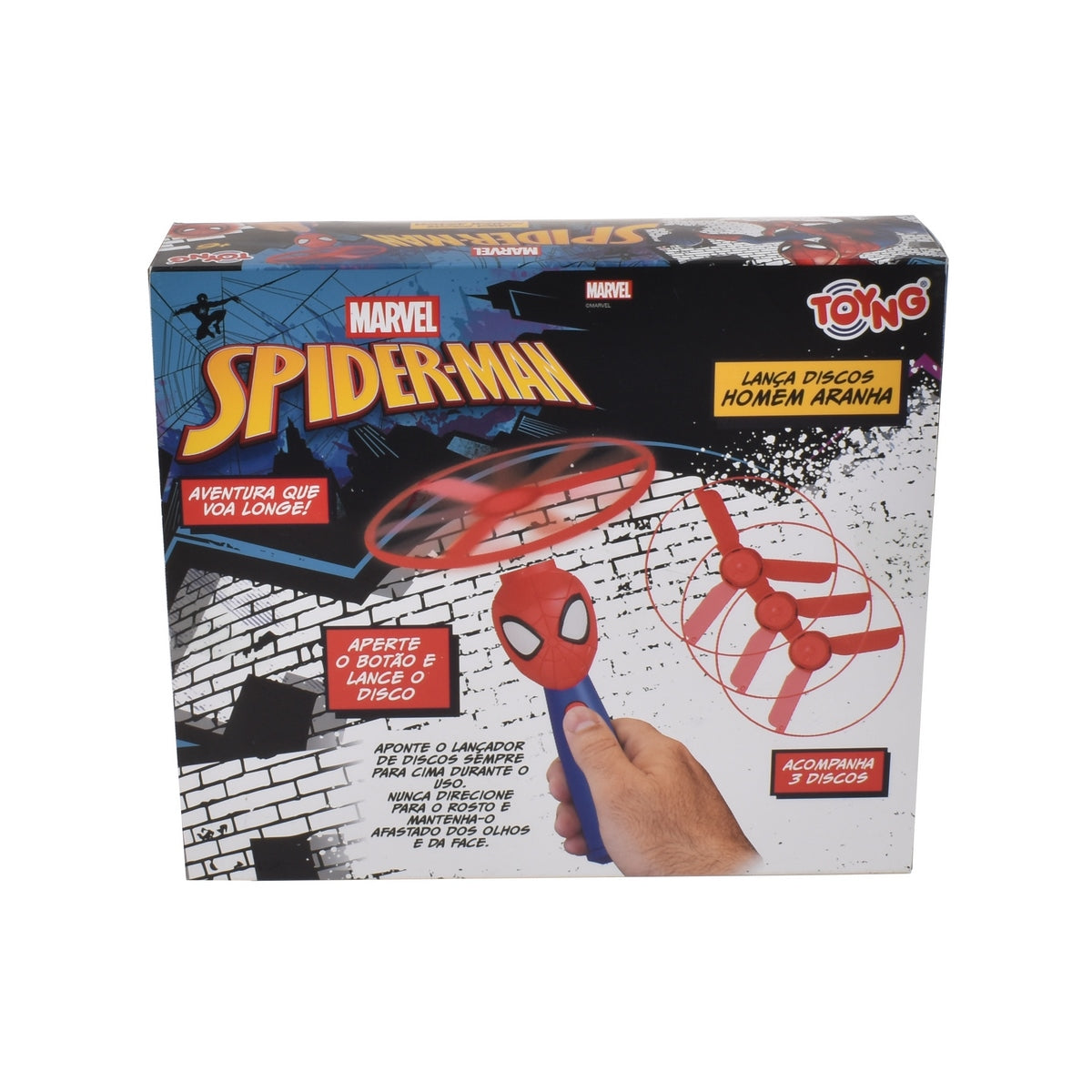 Lanzador Discos Voladores Spiderman