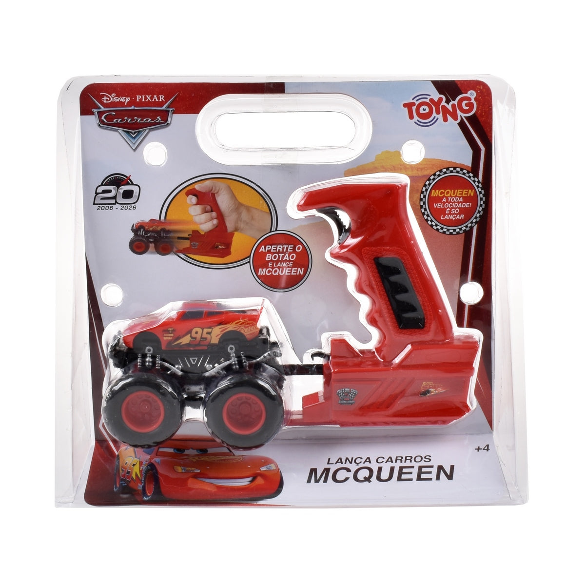 Vehiculo Con Lanzador 8 Cm Rayo Mcqueen Cars