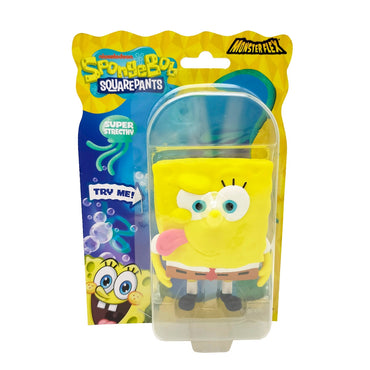Figura Stretch De Goma De 11 A 15 Cm Que Se Estira Bob Esponja - Bob Esponja Lengua Afuera