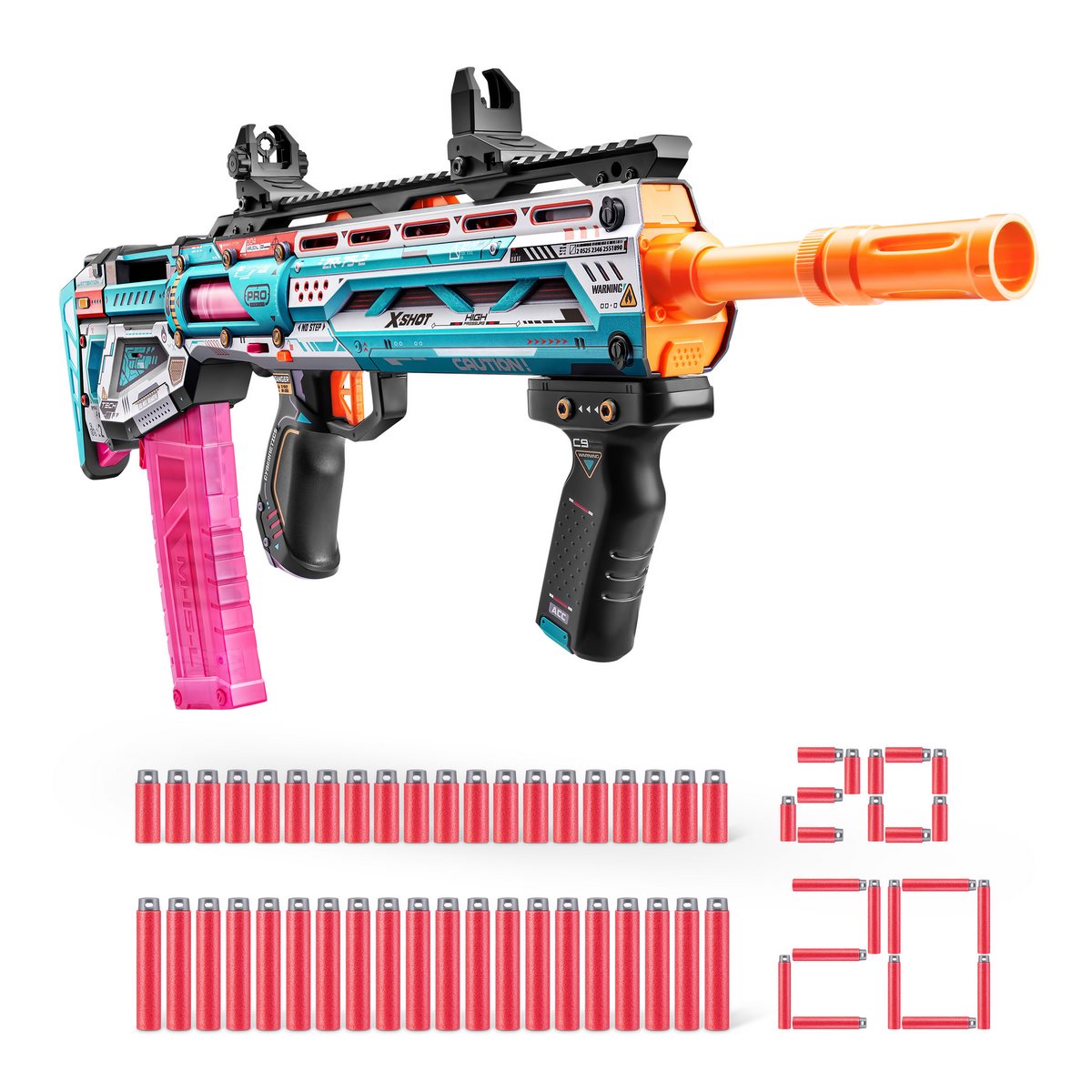 Lanza Dardos Pro Series Sinister Con 40 Dardos X-shot