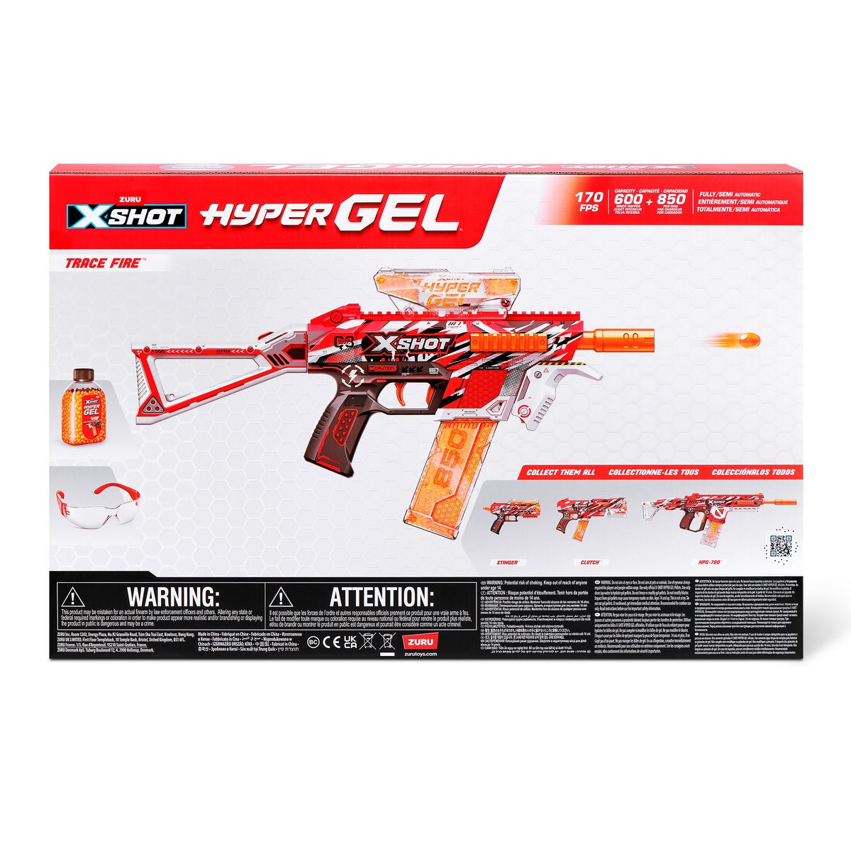 Lanzador De Bolitas De Gel X-shot Medium Blaster Hidrogel Con 10000 Bolitas