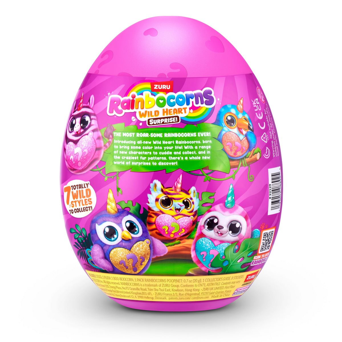 Huevo Sorpresa Sparkle Heart Rainbocorns De Zuru Modelos Surtidos