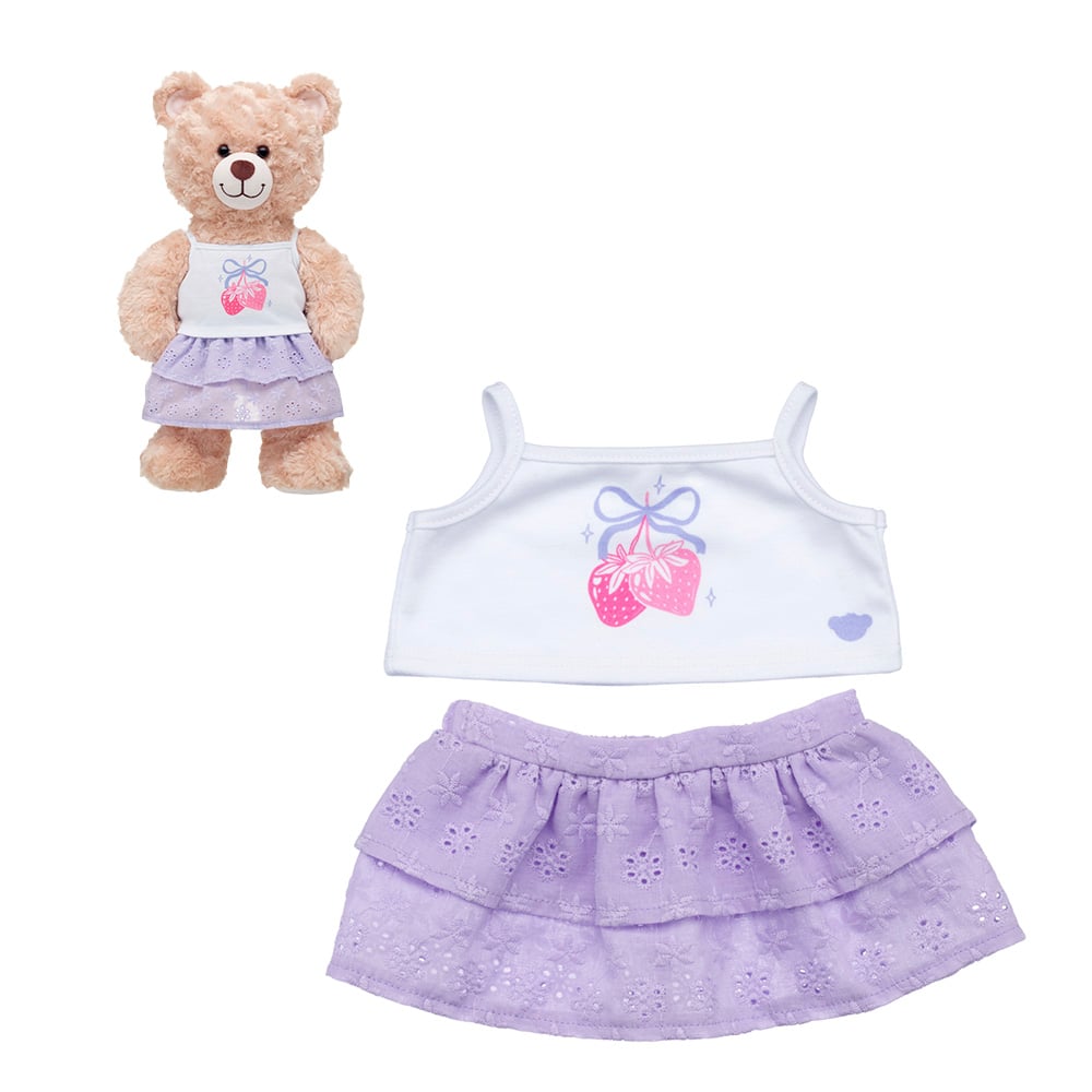 Set 2 Piezas Broderie Morado Build-A-Bear