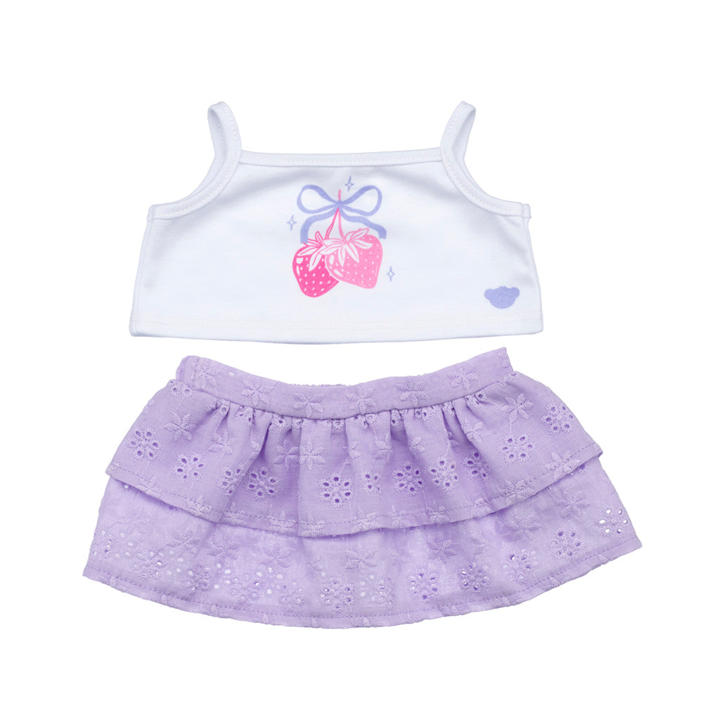 Set 2 Piezas Broderie Morado Build-A-Bear