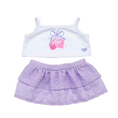 Set 2 Piezas Broderie Morado Build-A-Bear