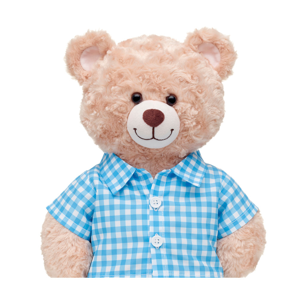 Camisa Cuadrille Azul Build-a-bear
