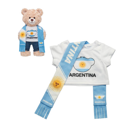 Set Polera Y Bufanda Argentina Build-a-bear
