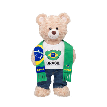 Set Polera Y Bufanda Brasil Build-a-bear