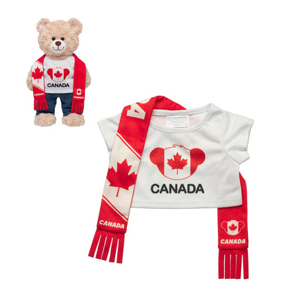 Set Polera Y Bufanda Canada Build-a-bear
