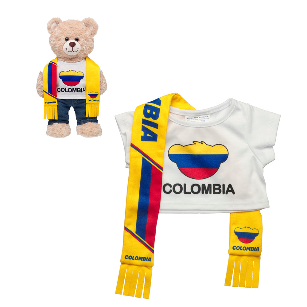 Set Polera Y Bufanda Colombia Build-a-bear