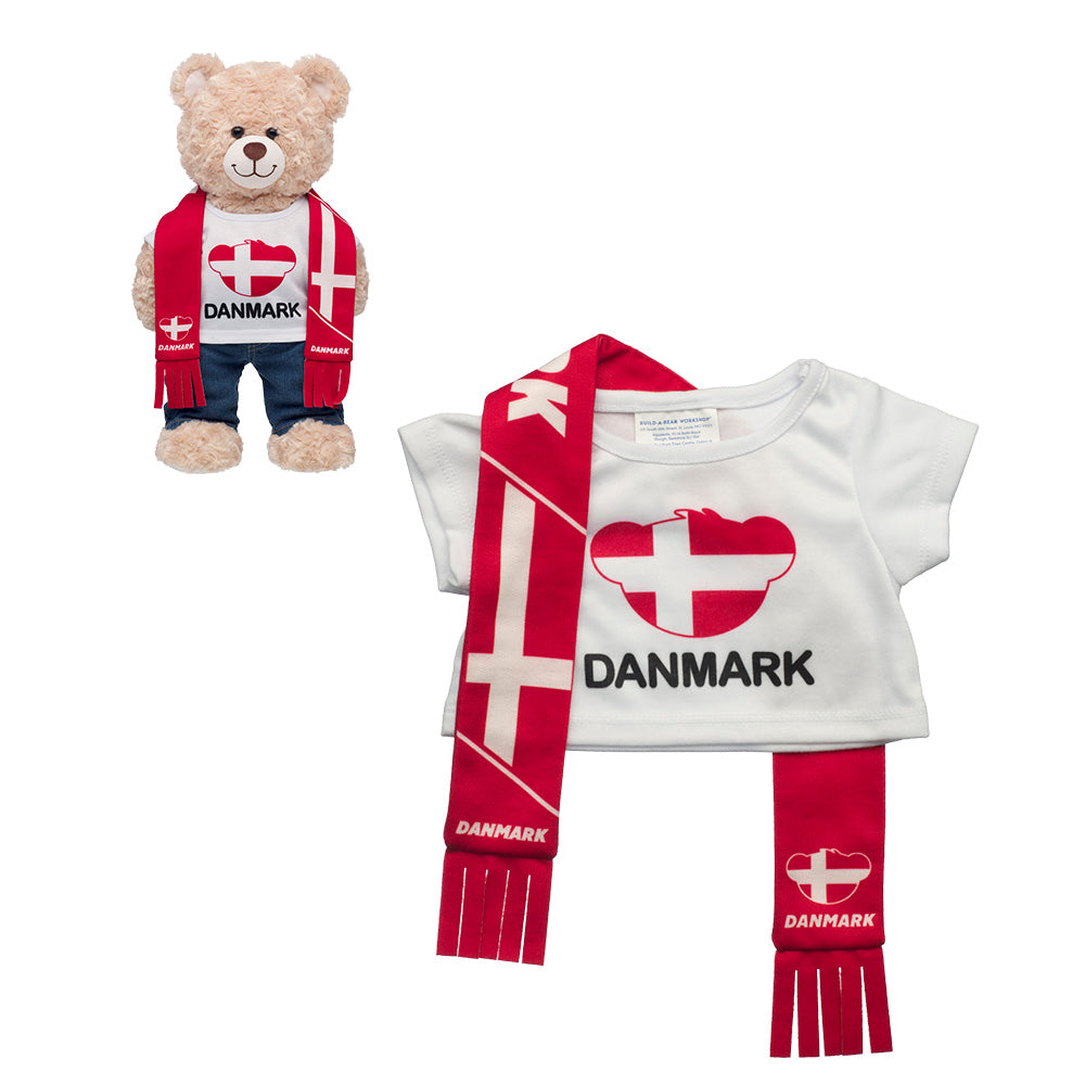 Set Polera Y Bufanda Dinamarca Build-a-bear