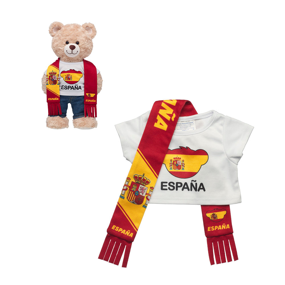Set Polera Y Bufanda España Build-a-bear