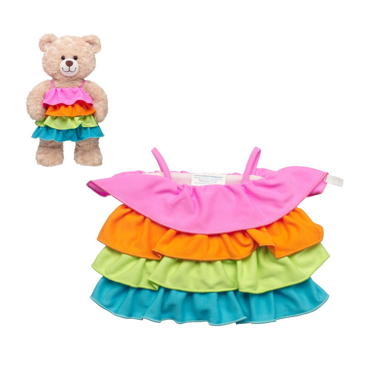 Vestido Largo Vuelos Build-a-bear