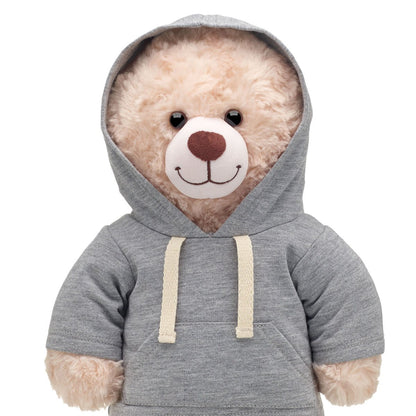 Poleron Gris Con Gorro Ii Build-a-bear