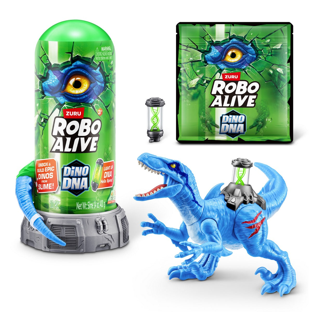 Dino Dna Robo Alive De Zuru - Celeste