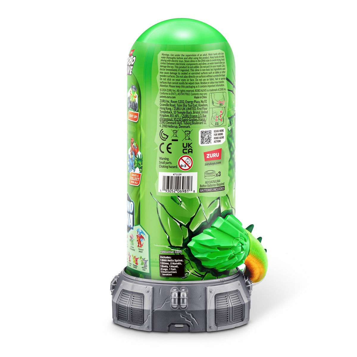 Dino Dna Robo Alive De Zuru - Verde