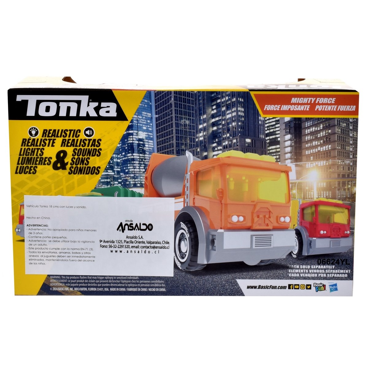 Vehiculo Tonka 18 Cms Con Luces Y Sonidos - Camion Hormigonera