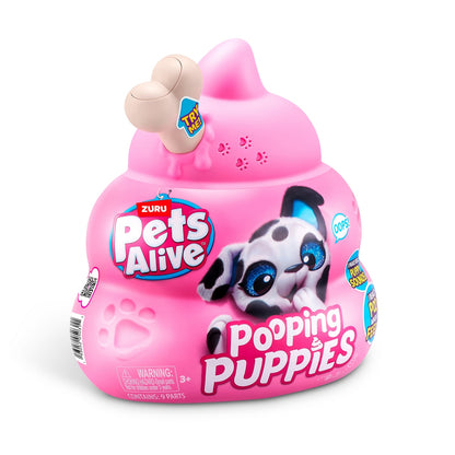 Mascota Real Pooping Puppies Pets Alive - Hueso Marfil