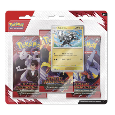 Pokémon Destined Rivals 3Pk Blister Español