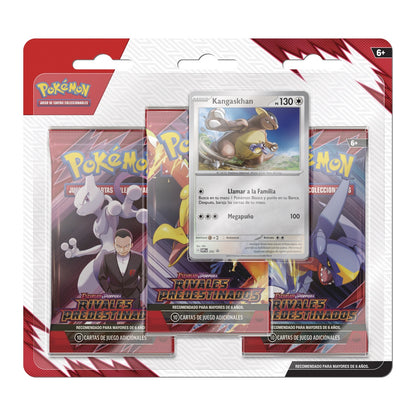 Pokémon Destined Rivals 3Pk Blister Español