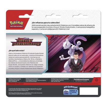 Pokémon Destined Rivals 3Pk Blister Español