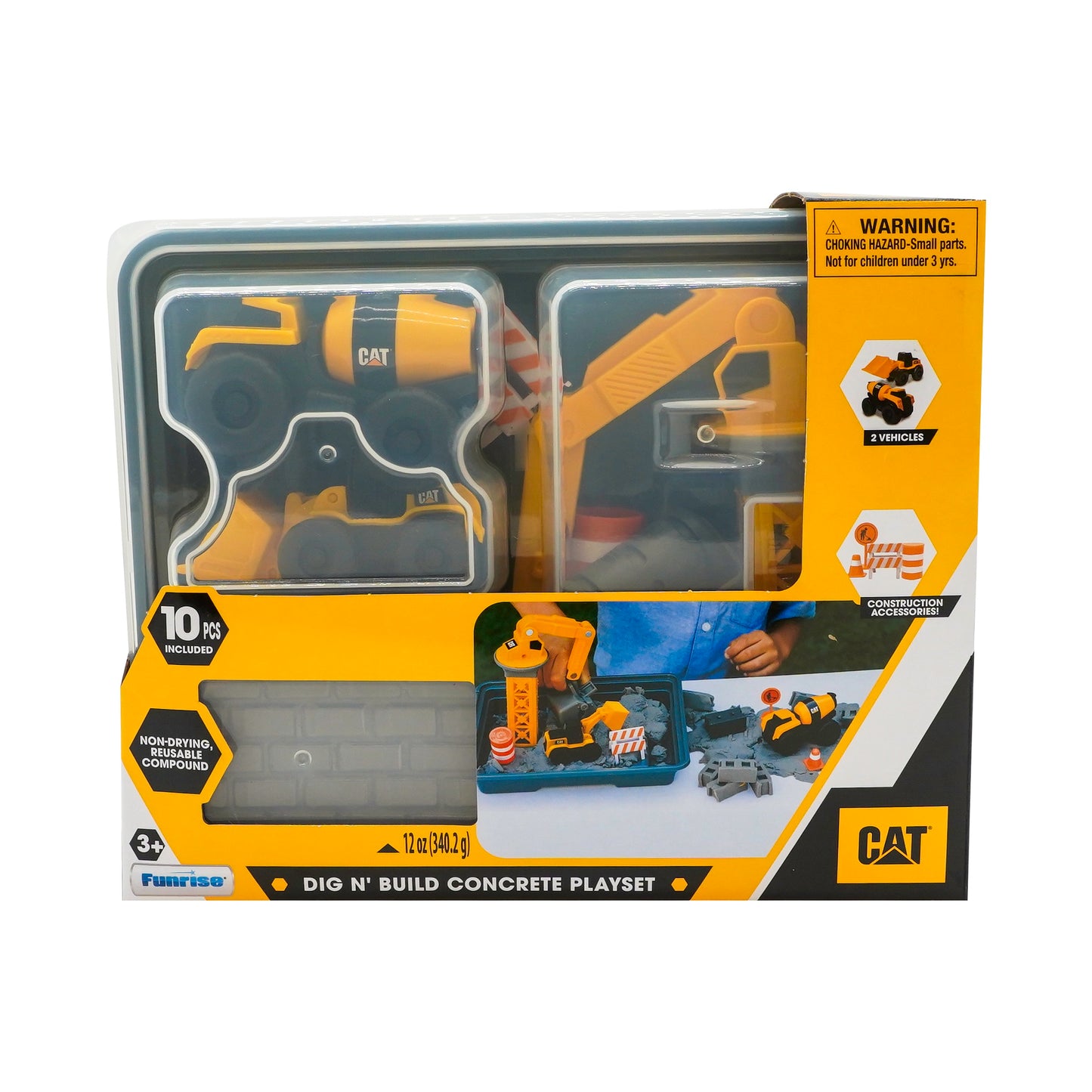 Cat Dig N' Build Playset Pack - Set de Juego Concreto