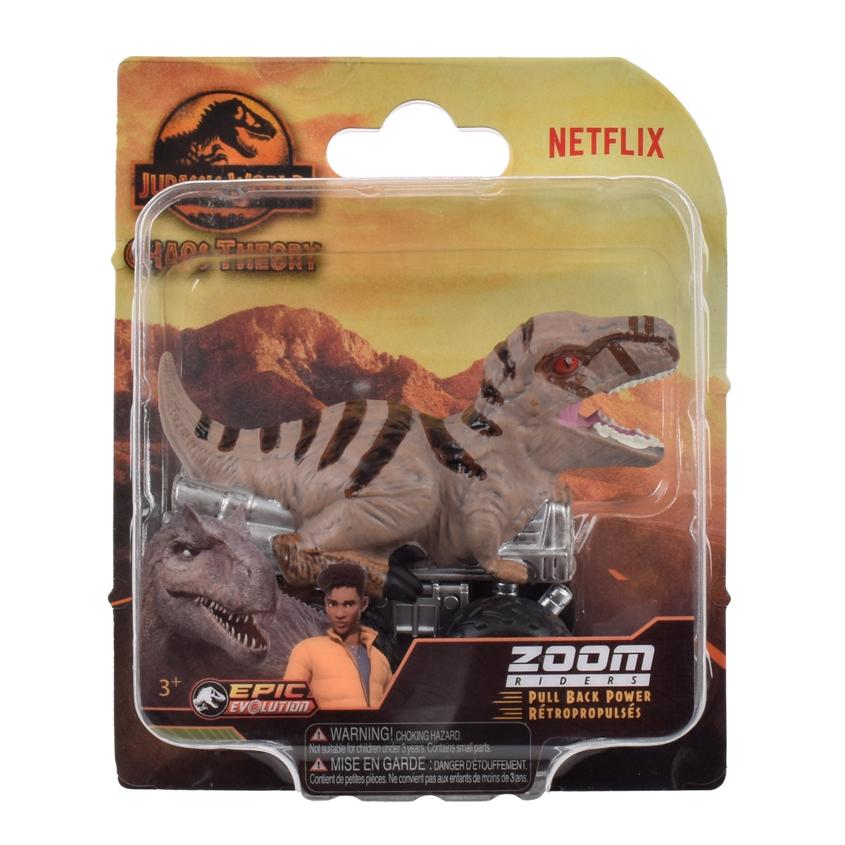 Dinosaurio Vehiculo Pullback Jurassic World - Atrociraptor
