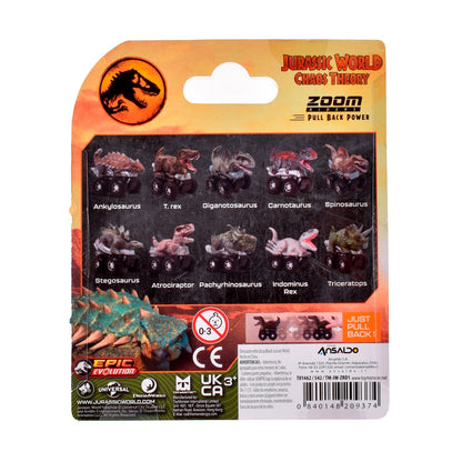 Dinosaurio Vehiculo Pullback Jurassic World - Atrociraptor