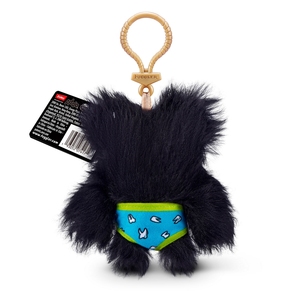 Peluche Llavero Fugglers De 13 Cms De Zuru - Negro
