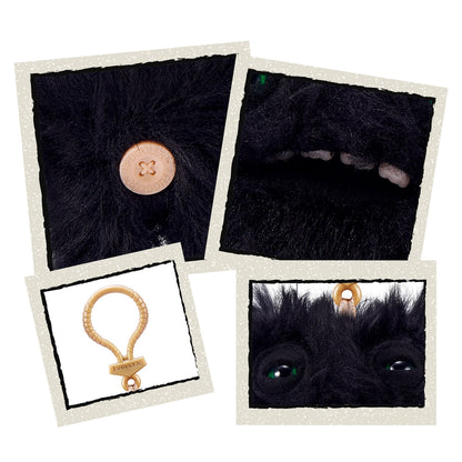 Peluche Llavero Fugglers De 13 Cms De Zuru - Negro