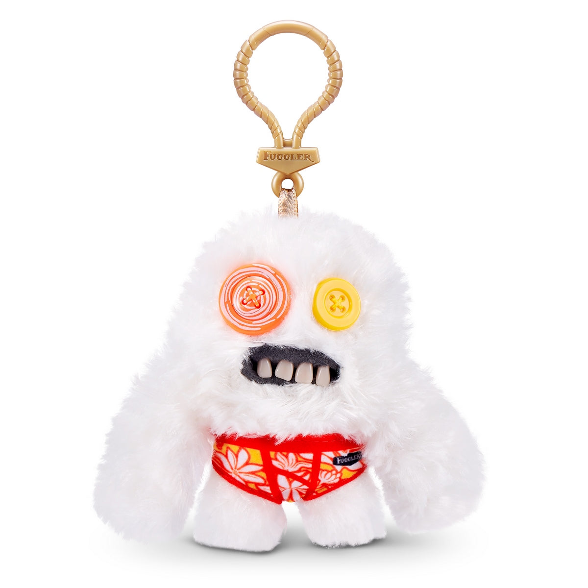 Peluche Llavero Fugglers De 13 Cms De Zuru - Blanco