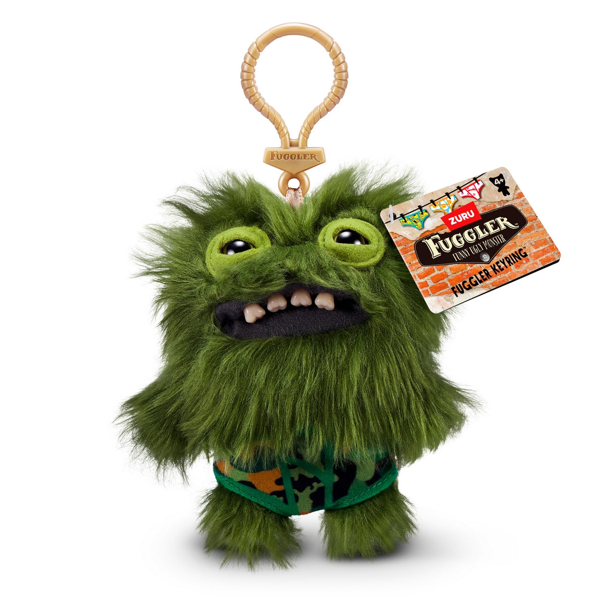 Peluche Llavero Fugglers De 13 Cms De Zuru - Verde