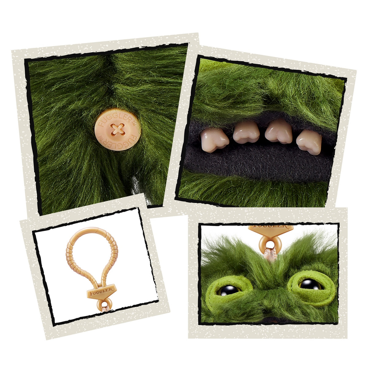 Peluche Llavero Fugglers De 13 Cms De Zuru - Verde