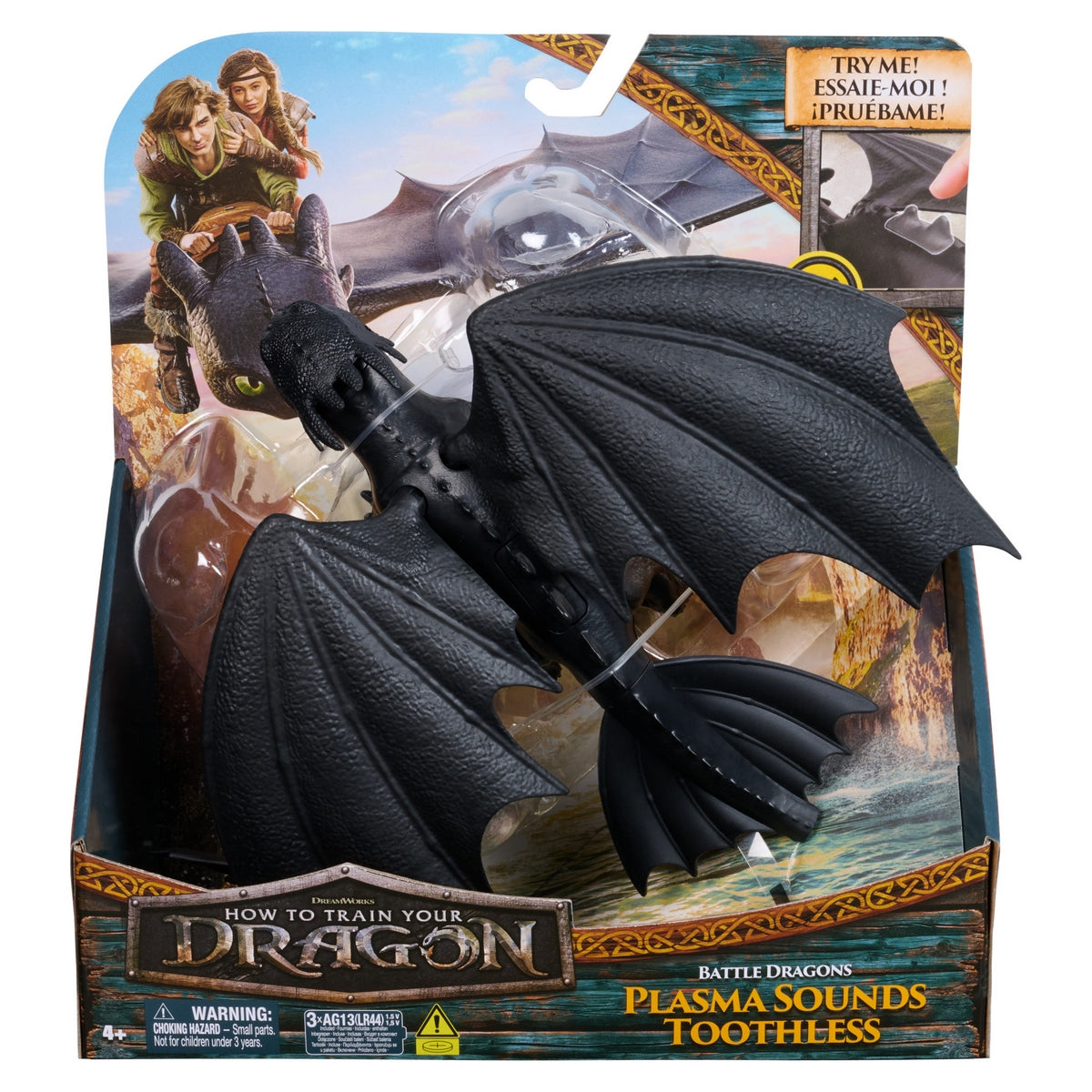Cómo Entrenar A Tu Dragón  Figuras Con Sonido - Toothless