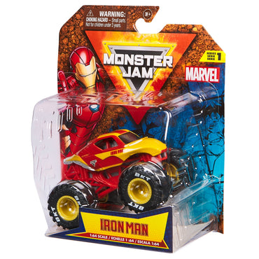 Monster Jam Vehiculos Metalicos 1:64 Marvel - Iron Man