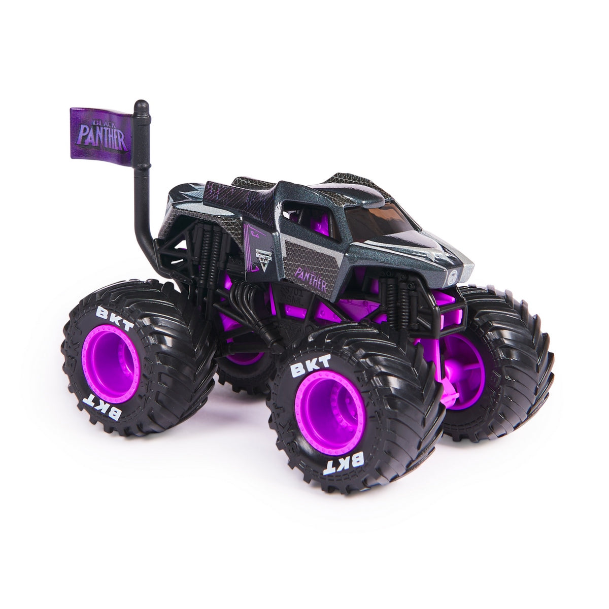 Monster Jam Vehiculos Metalicos 1:64 Marvel - Black Panther