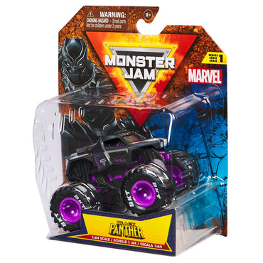 Monster Jam Vehiculos Metalicos 1:64 Marvel - Black Panther