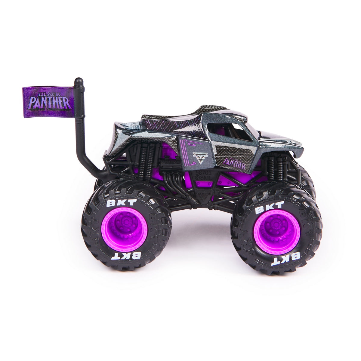 Monster Jam Vehiculos Metalicos 1:64 Marvel - Black Panther