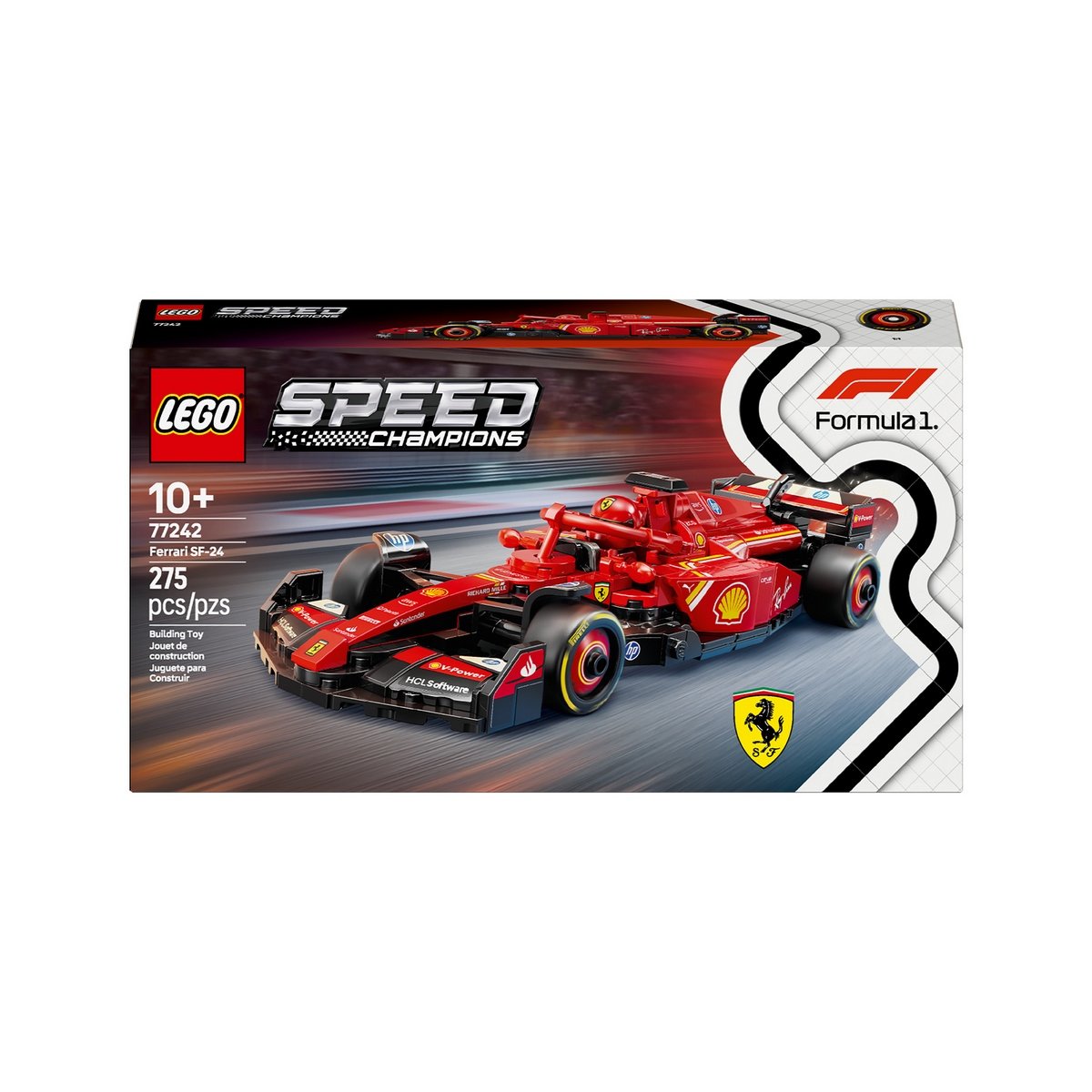 Auto De Carreras Ferrari Sf-24 F1 Lego Speed Champions