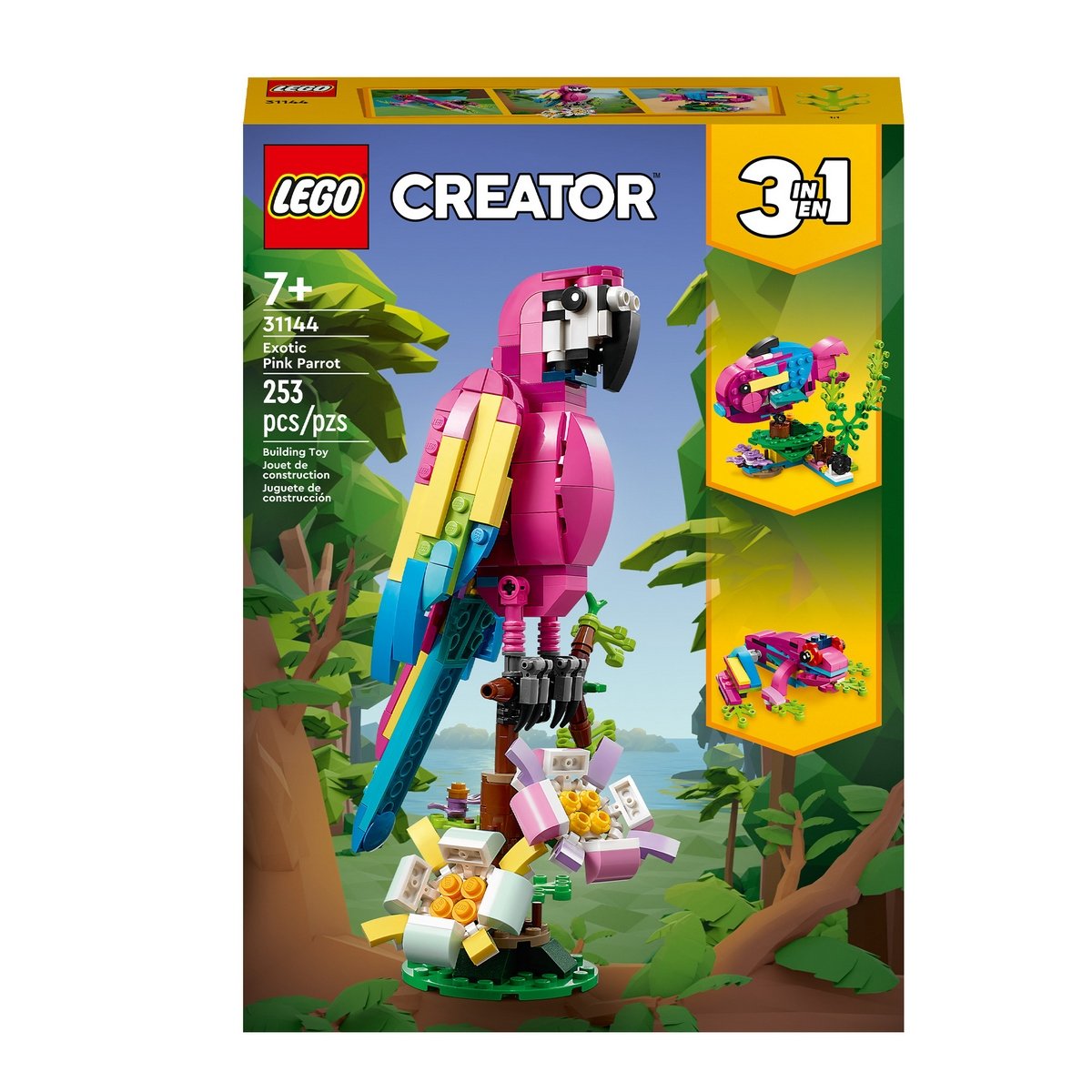 Loro Rosa Exótico Lego Creator