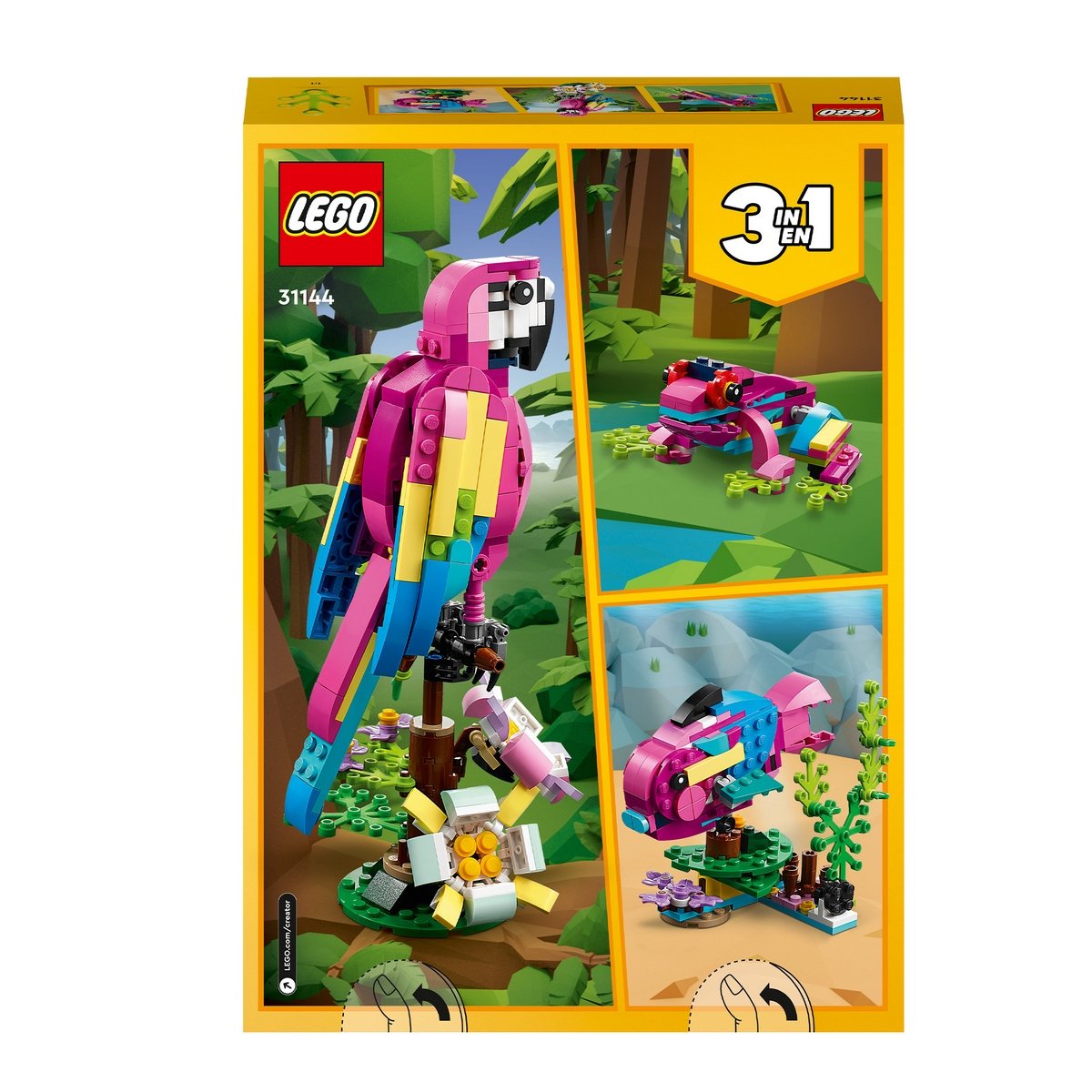 Loro Rosa Exótico Lego Creator