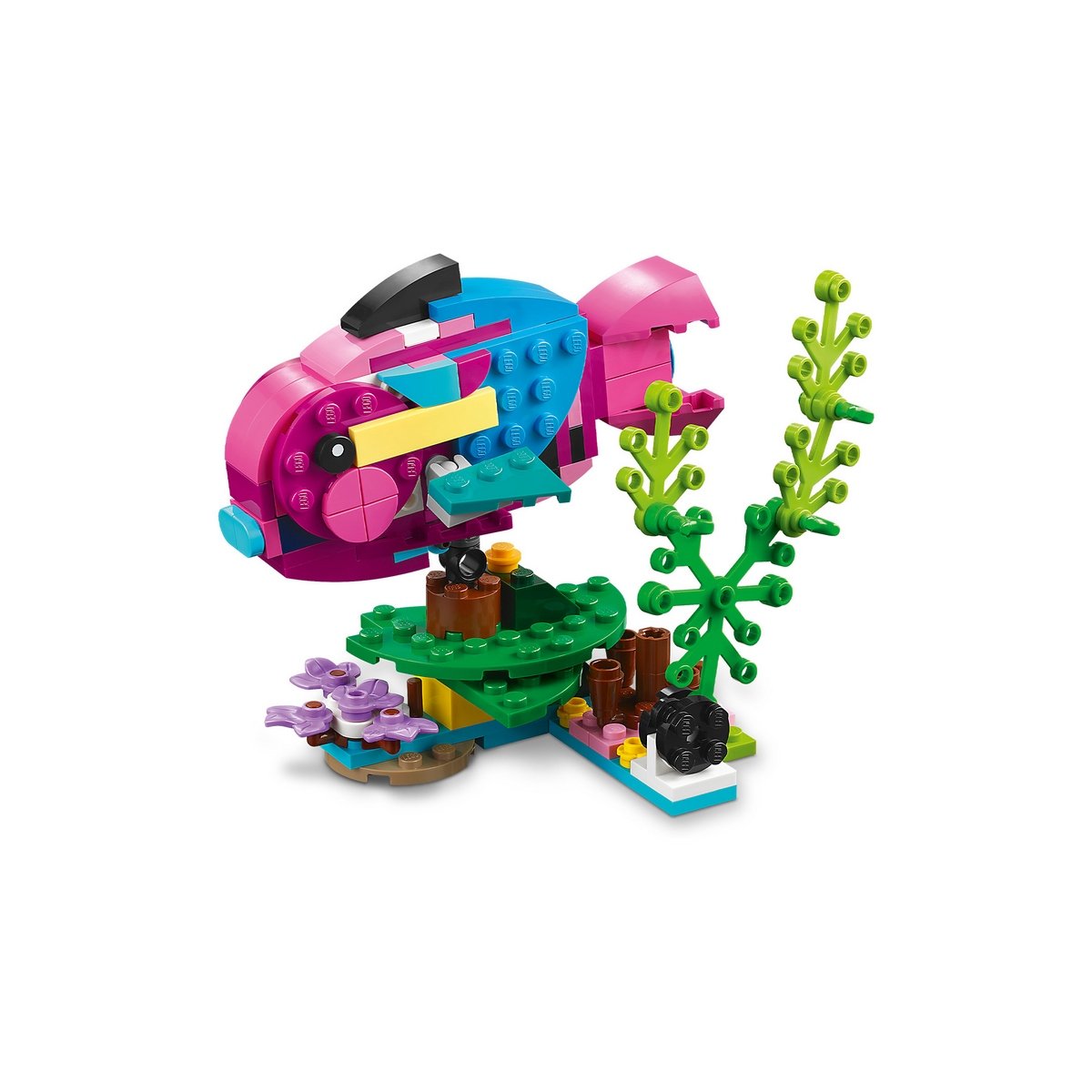 Loro Rosa Exótico Lego Creator