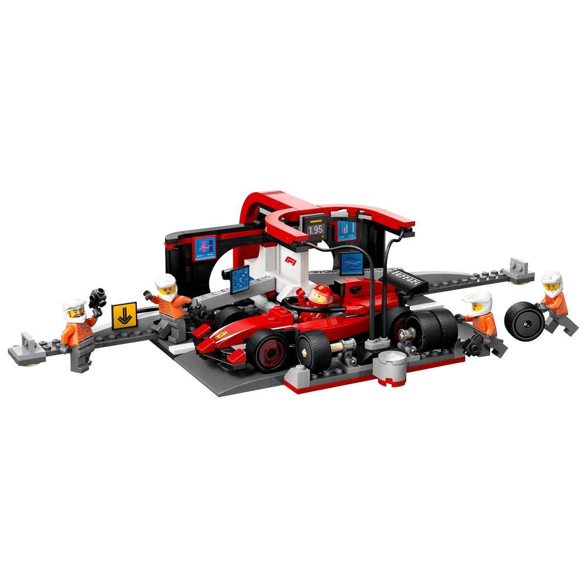 Parada En Pits De F1 Y Equipo De Lego City