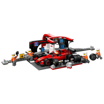Parada En Pits De F1 Y Equipo De Lego City