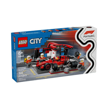 Parada En Pits De F1 Y Equipo De Lego City