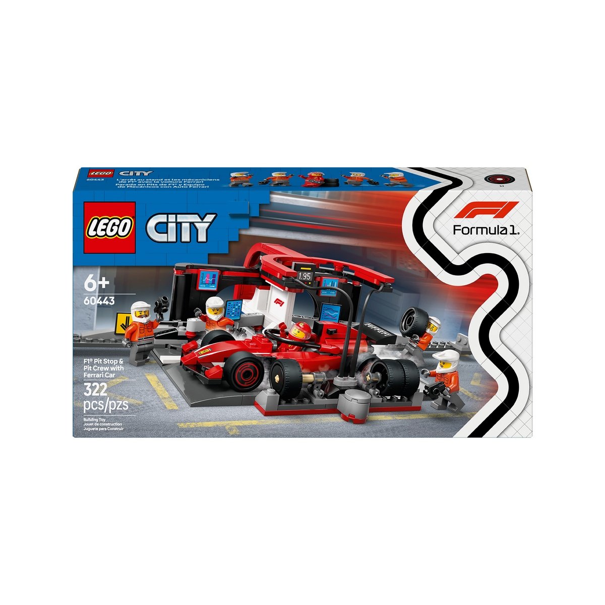 Parada En Pits De F1 Y Equipo De Lego City
